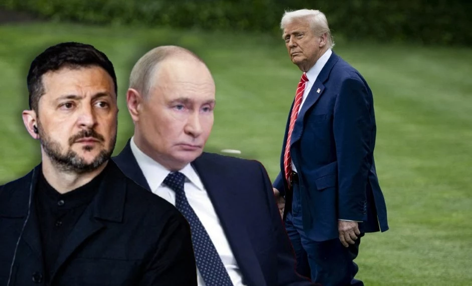 Donald Trump, Wołodymyr Zełenski i Władimir Putin Donald Trump, Wołodymyr Zełenski i Władimir Putin