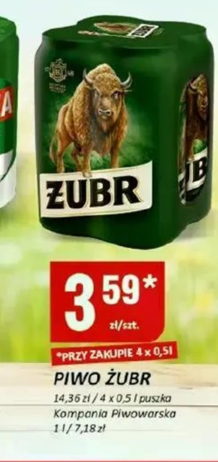 Пиво Żubr