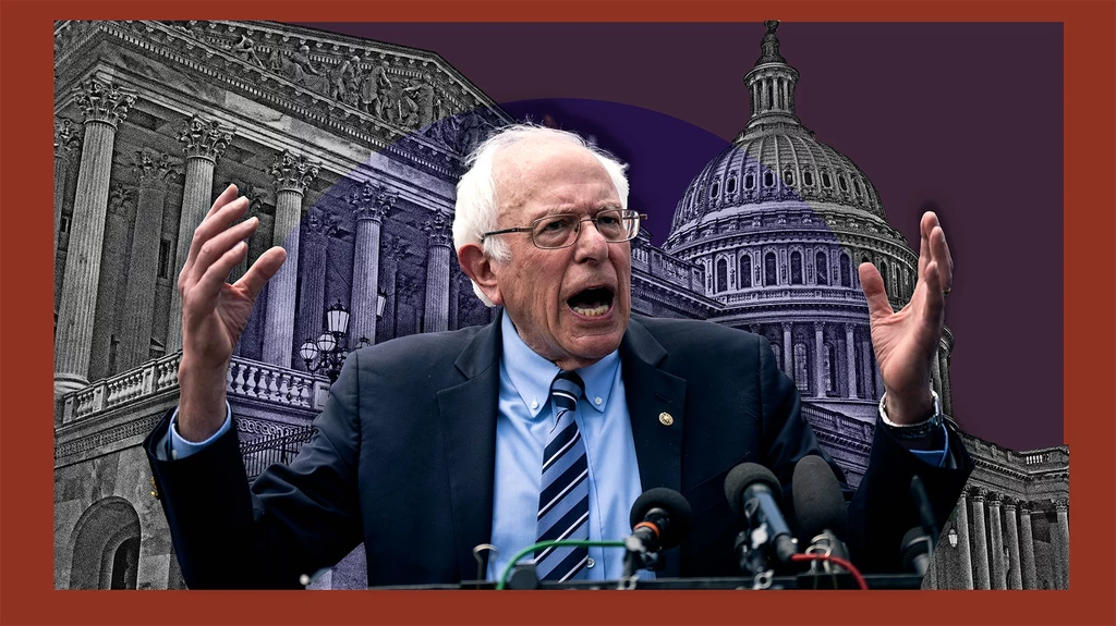 Bernie Sanders nie zamierza się poddawać. Grafika: Aleksandra Włodarczyk Bernie Sanders nie zamierza się poddawać. Grafika: Aleksandra Włodarczyk