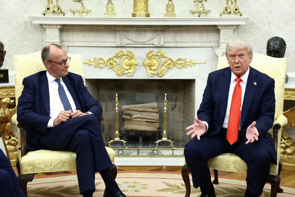 Donald Trump spotkał się z Friedrichem Merzem w Gabinecie Owalnym