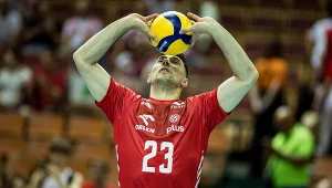 Karol Butryn w barwach reprezentacji Polski