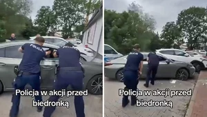 Policjanci nie potrafili zatrzymać złodzieja pod sklepem. Postrzelili kolegę