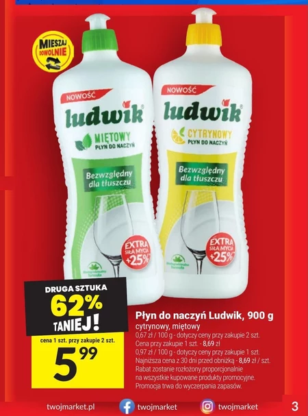 Засіб для миття посуду Ludwik