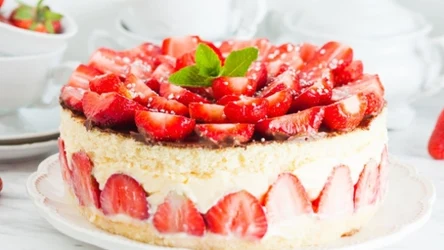 Truskawkowa Korona to ciasto, które może posłużyć za tort okolicznościowy