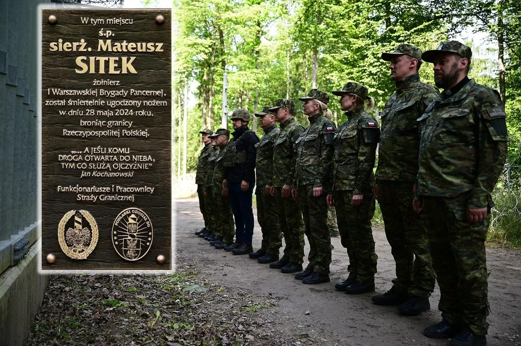 Tablica ku czci zmarłego sierż. Mateusza Sitka Tablica ku czci zmarłego sierż. Mateusza Sitka