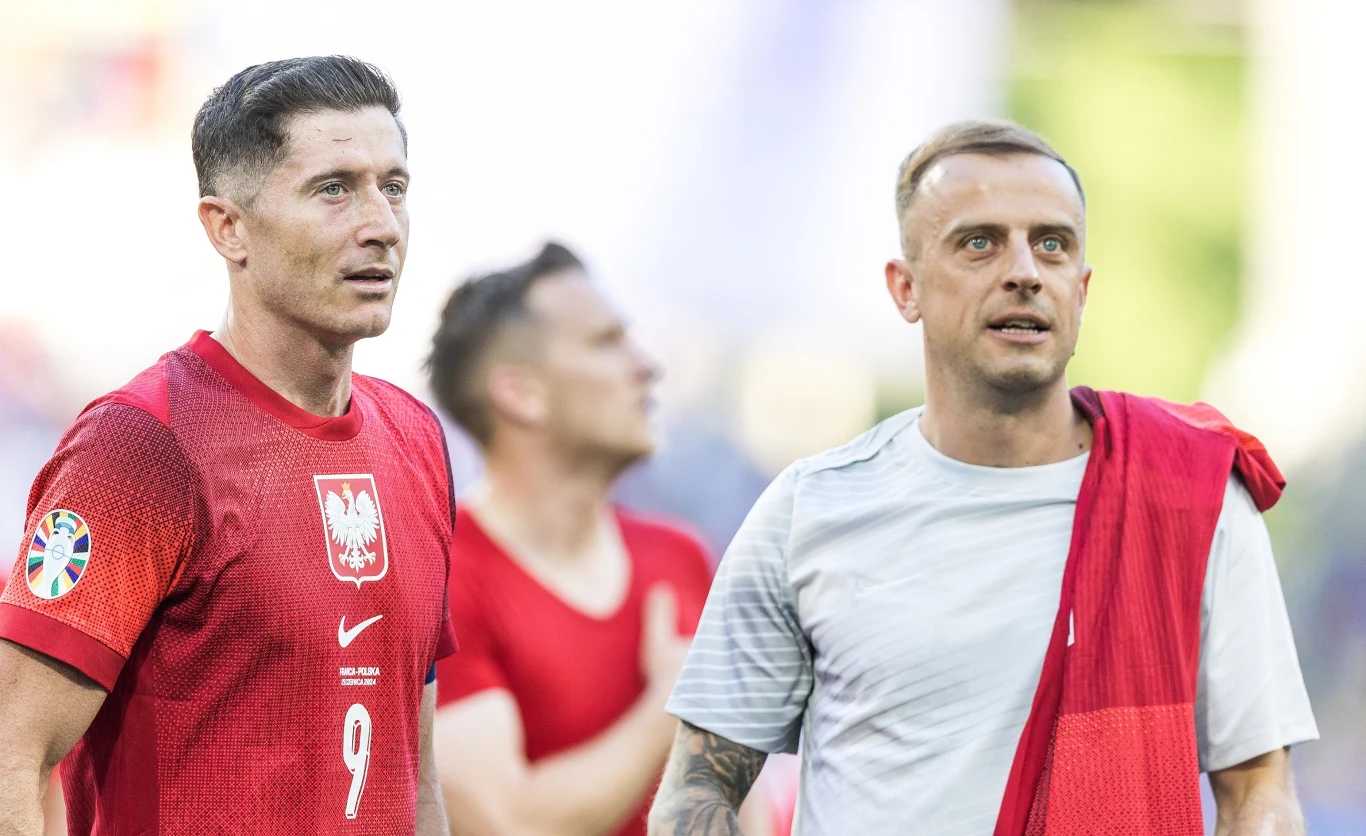 Robert Lewandowski i Kamil Grosicki