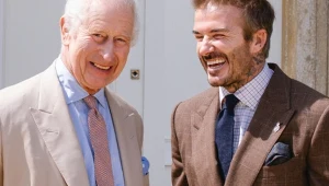 Król Karol III i David Beckham
