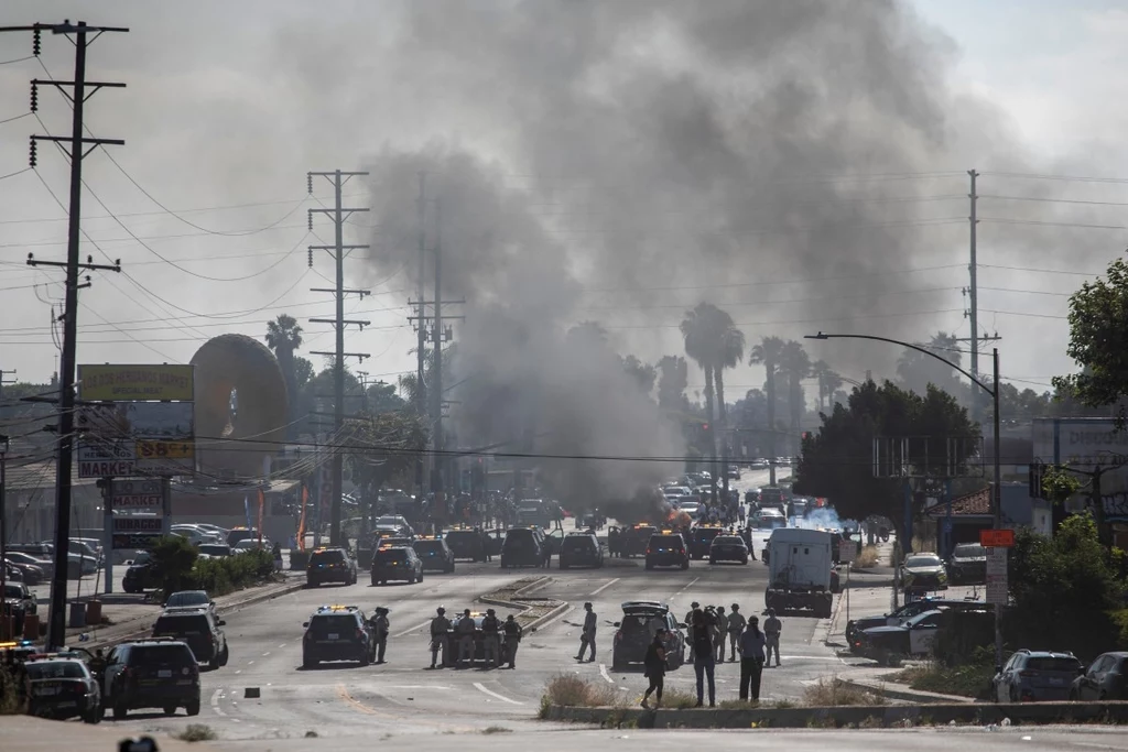 Zamieszki na ulicach Los Angeles Zamieszki na ulicach Los Angeles