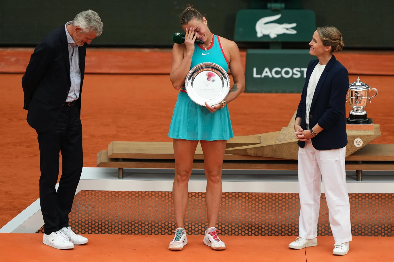 Aryna Sabalenka odebrała nagrodę za 2. miejsce w Roland Garros 2025
