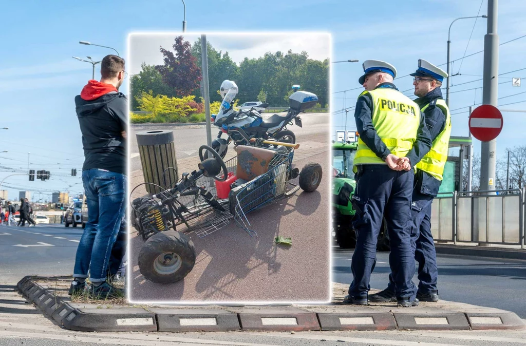 Policjanci byli zaskoczeni konstrukcją nietypowego pojazdu Policjanci byli zaskoczeni konstrukcją nietypowego pojazdu