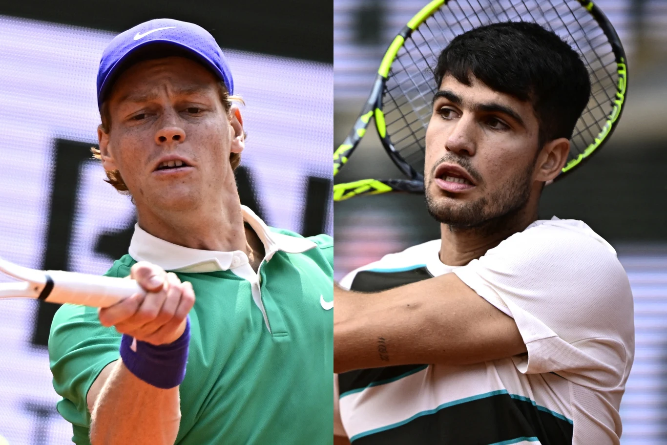 Jannik Sinner i Carlos Alcaraz rywalizowali o tytuł podczas Roland Garros 2025