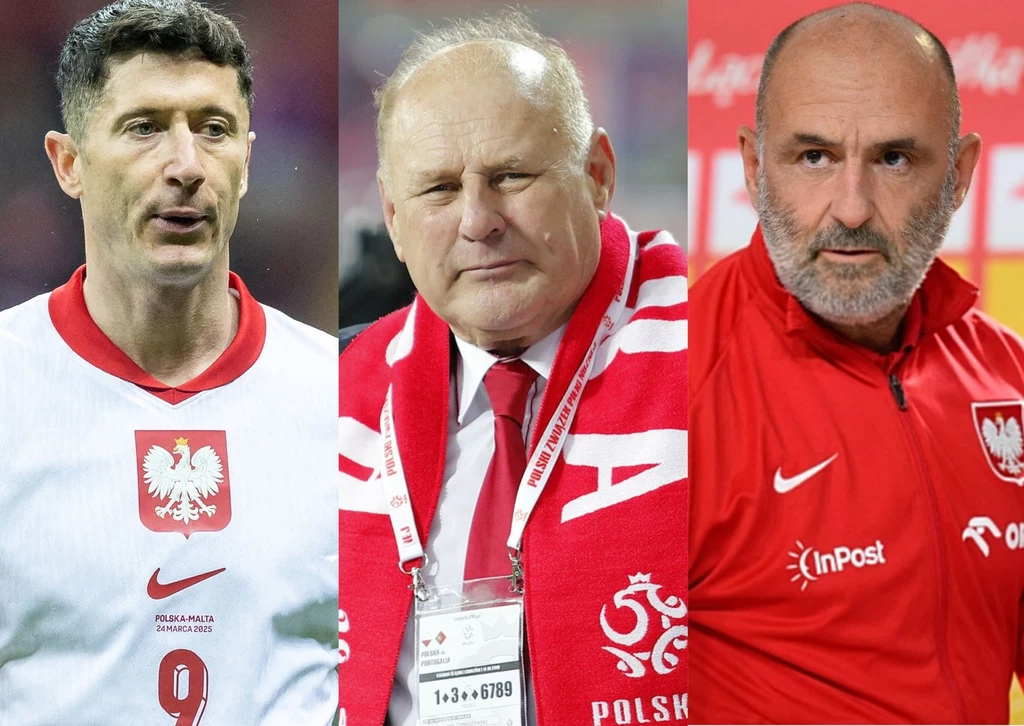 Robert Lewandowski, Jan Tomaszewski i Michał Probierz Robert Lewandowski, Jan Tomaszewski i Michał Probierz