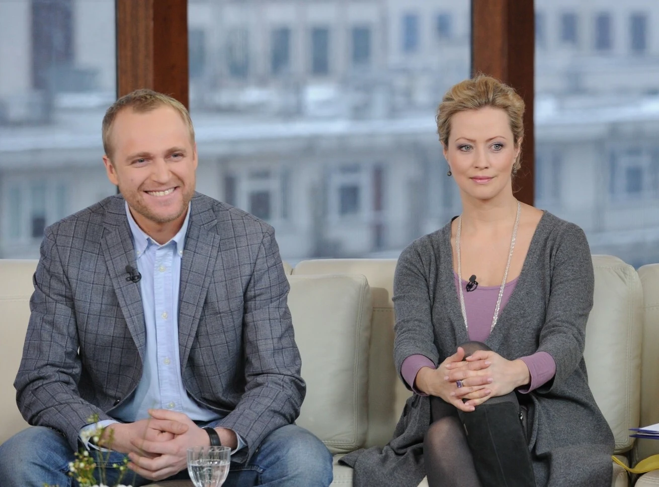 Piotr Adamczyk i Agnieszka Wagner