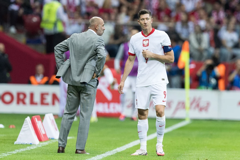 Michał Probierz i Robert Lewandowski Michał Probierz i Robert Lewandowski