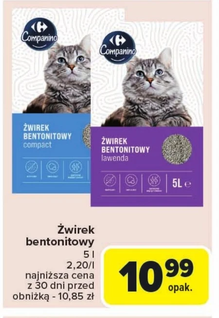 Żwirek bentonitowy