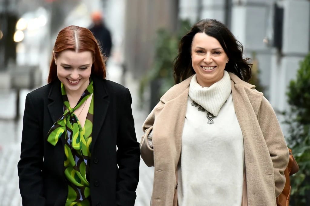 Katarzyna Pakosińska z córką Mają Antoniną