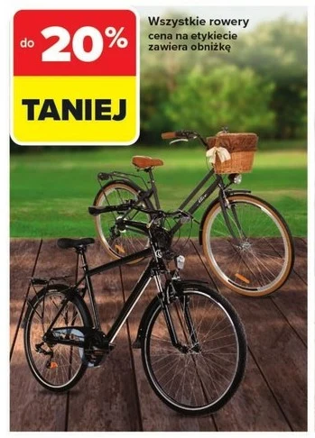 Wszystkie rowery do 20% taniej w Carrefourze 