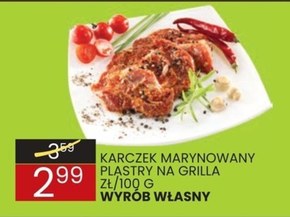 Karczek z grilla niska cena