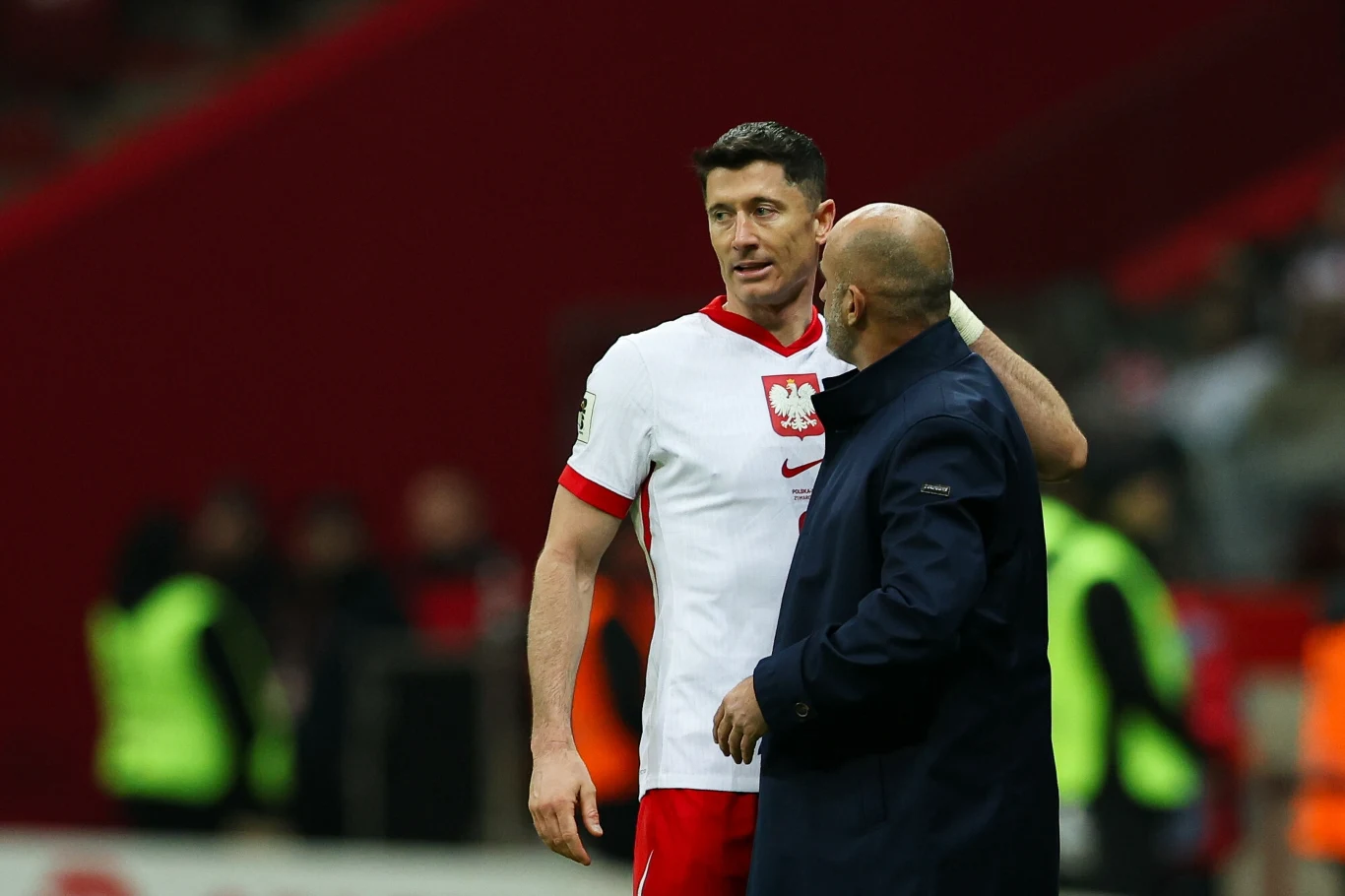 Robert Lewandowski i Michał Probierz