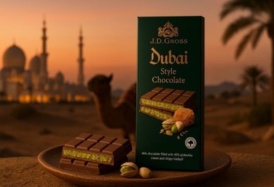 Czekolada dubajska J.D. Gross teraz w promocji 2+1 w Lidlu