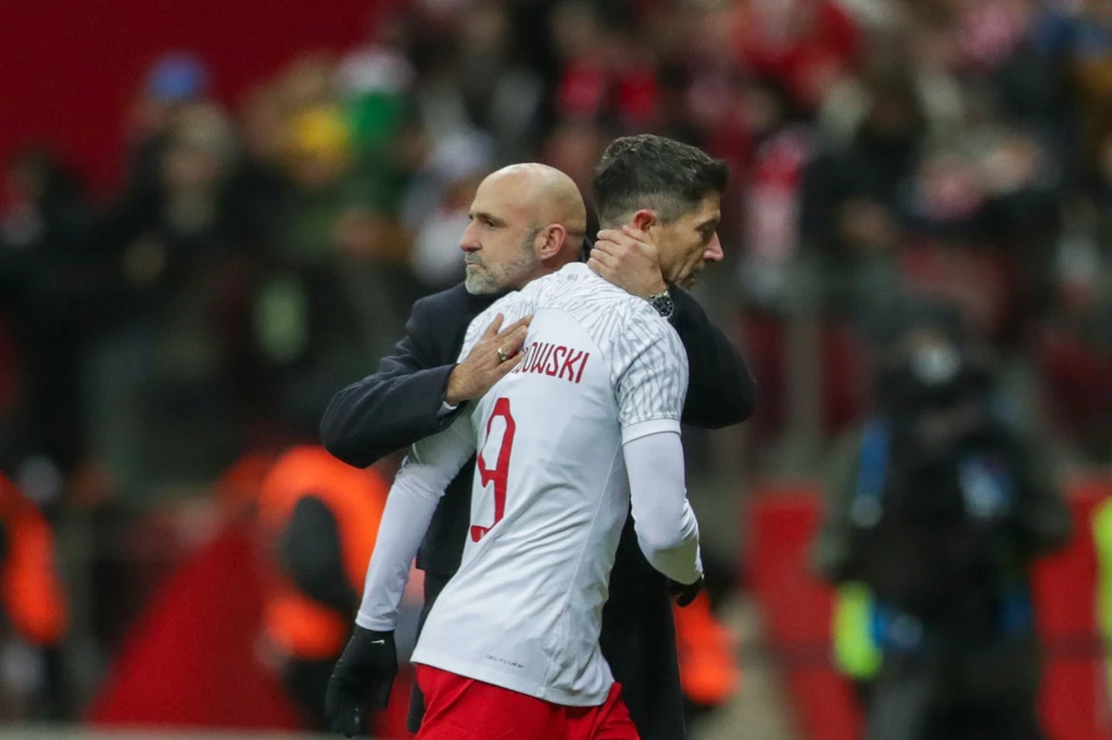 Michał Probierz i Robert Lewandowski Michał Probierz i Robert Lewandowski