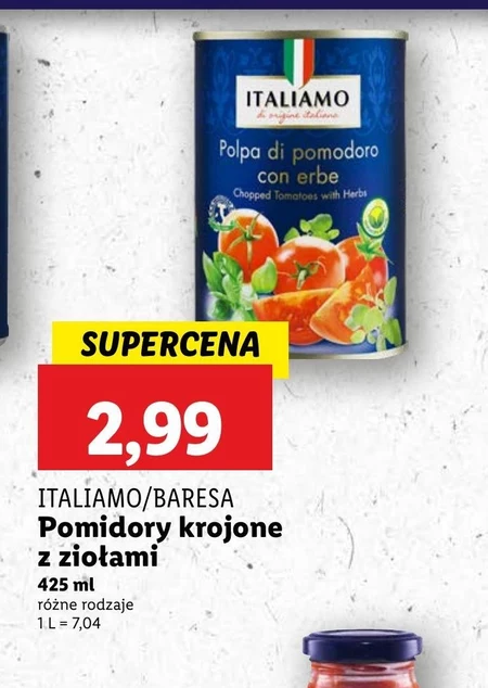 Нарізані помідори Italiamo
