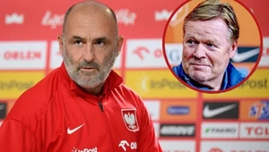 W roli selekcjonera Michał Probierz wyznaje nieco inną filozofię niż Ronald Koeman (na małym zdj.)