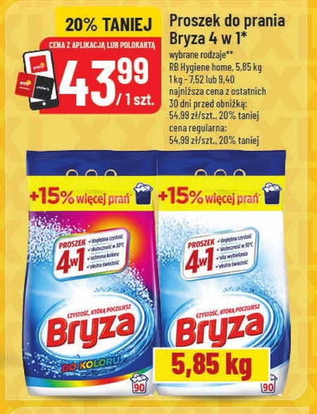 Proszek do prania Bryza