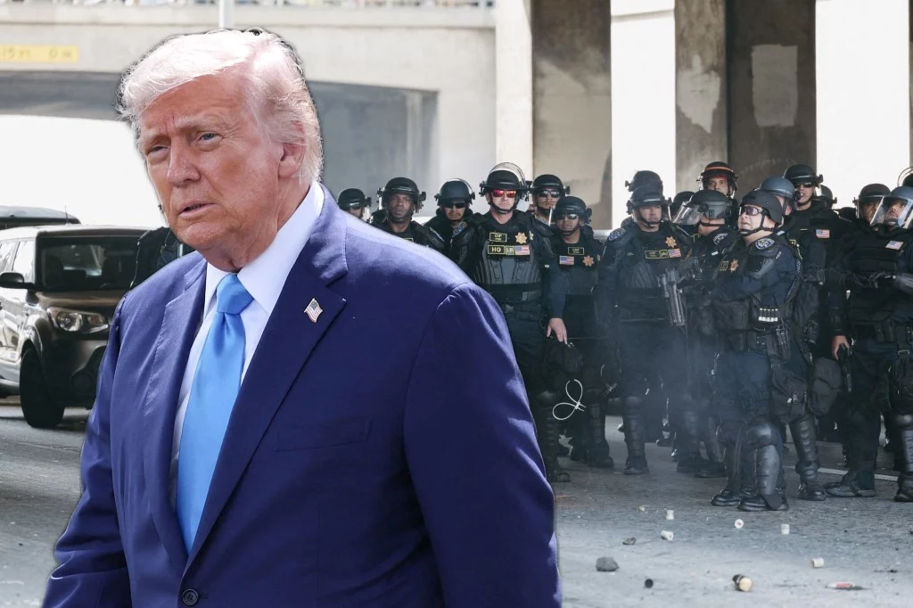 Donald Trump broni swojej decyzji o wysłaniu wojska do Kalifornii Donald Trump broni swojej decyzji o wysłaniu wojska do Kalifornii