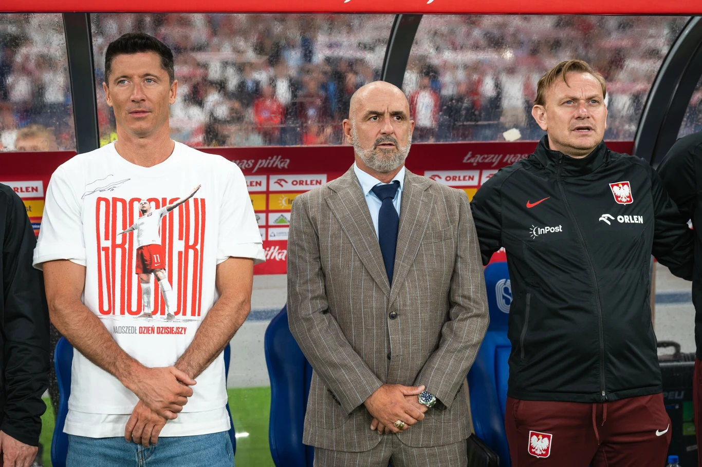 Robert Lewandowski, Michał Probierz, Sebastian Mila Robert Lewandowski, Michał Probierz, Sebastian Mila