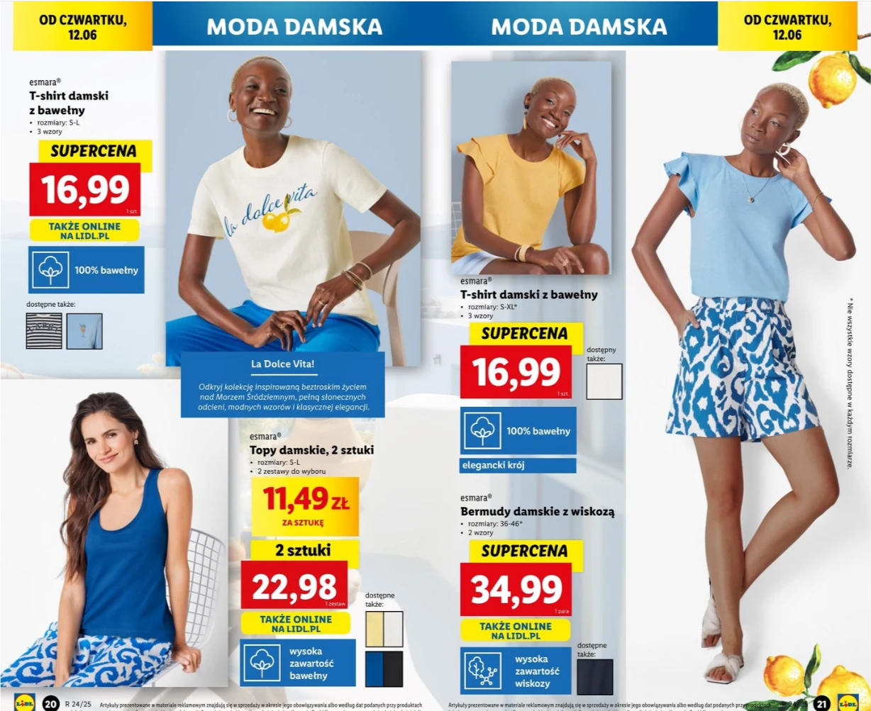 Nowa kolekcja w Lidlu zachwyca! Modne ubrania w stylu dolce vita za bezcen