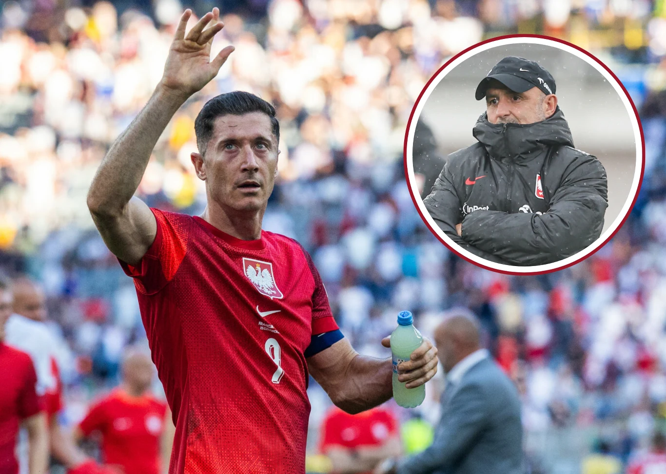 Robert Lewandowski i Michał Probierz Robert Lewandowski i Michał Probierz