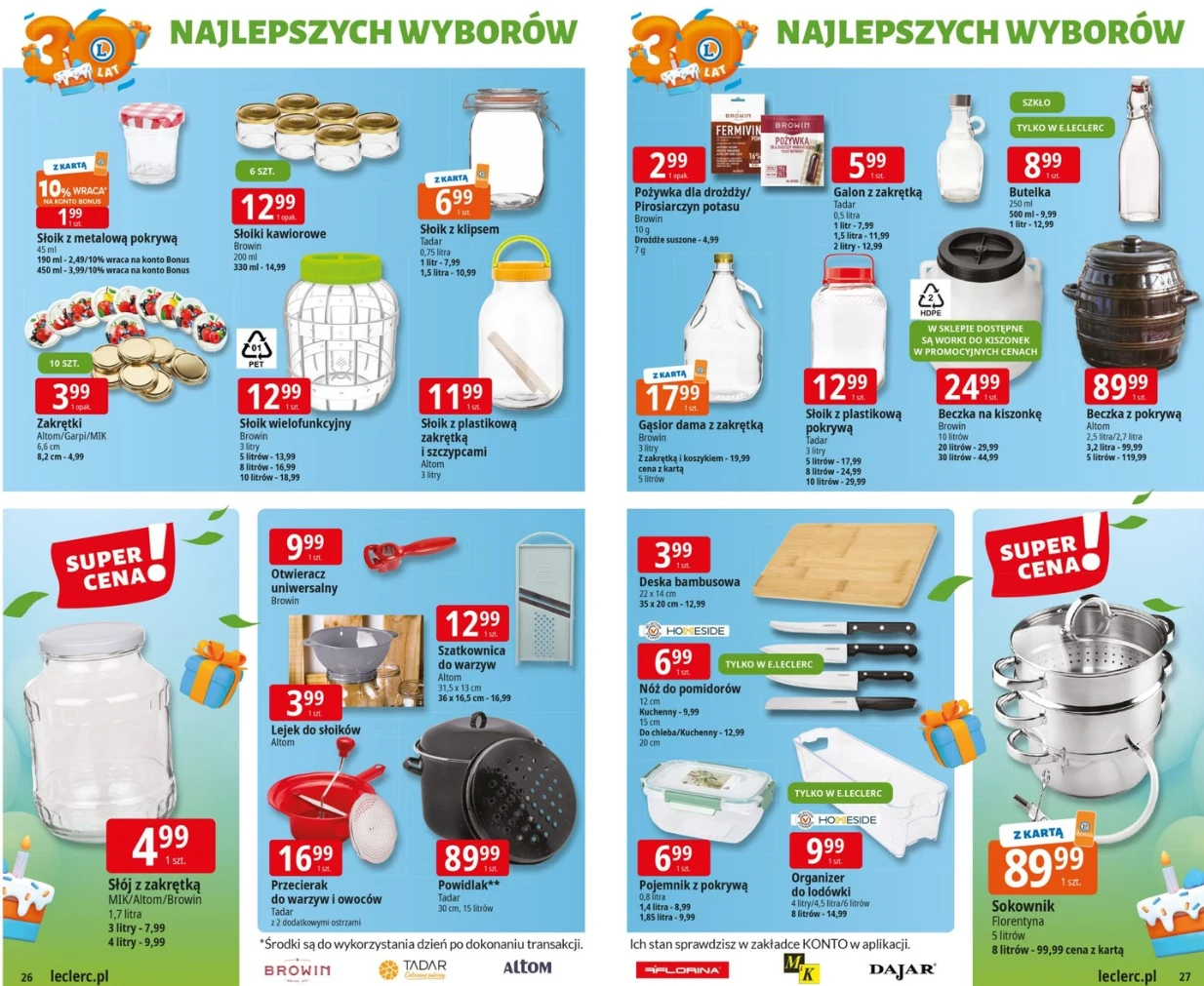 Słoiki, lejki i beczki w znanej sieci! Zaskakujące ceny na akcesoria do przetworów Słoiki, lejki i beczki w znanej sieci! Zaskakujące ceny na akcesoria do przetworów