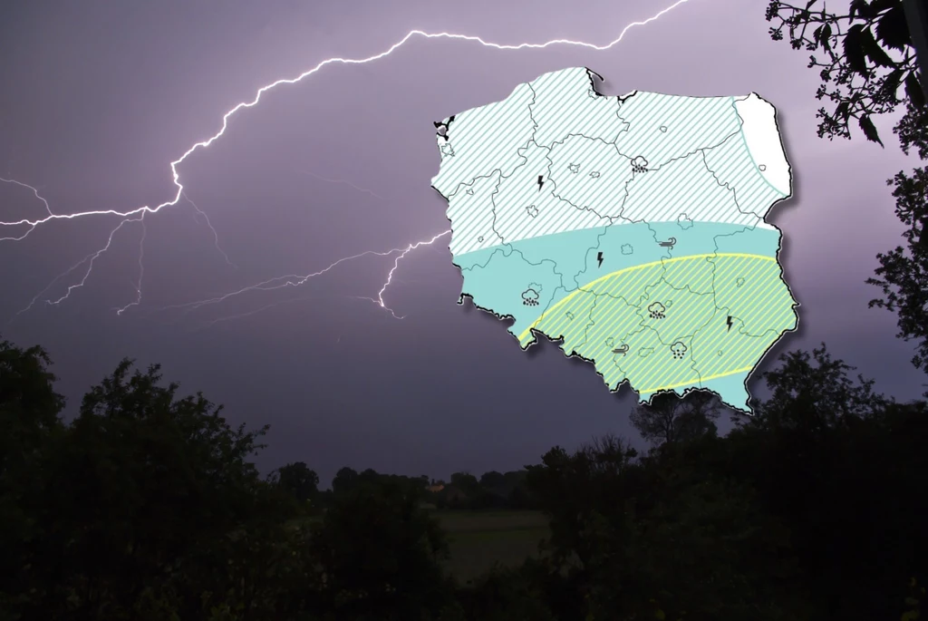 Burze i ulewy w nocy nawiedzą południowo-wschodnią Polskę. Alerty IMGW obowiązują w ośmiu województwach Burze i ulewy w nocy nawiedzą południowo-wschodnią Polskę. Alerty IMGW obowiązują w ośmiu województwach