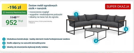 Zestaw mebli ogrodowych