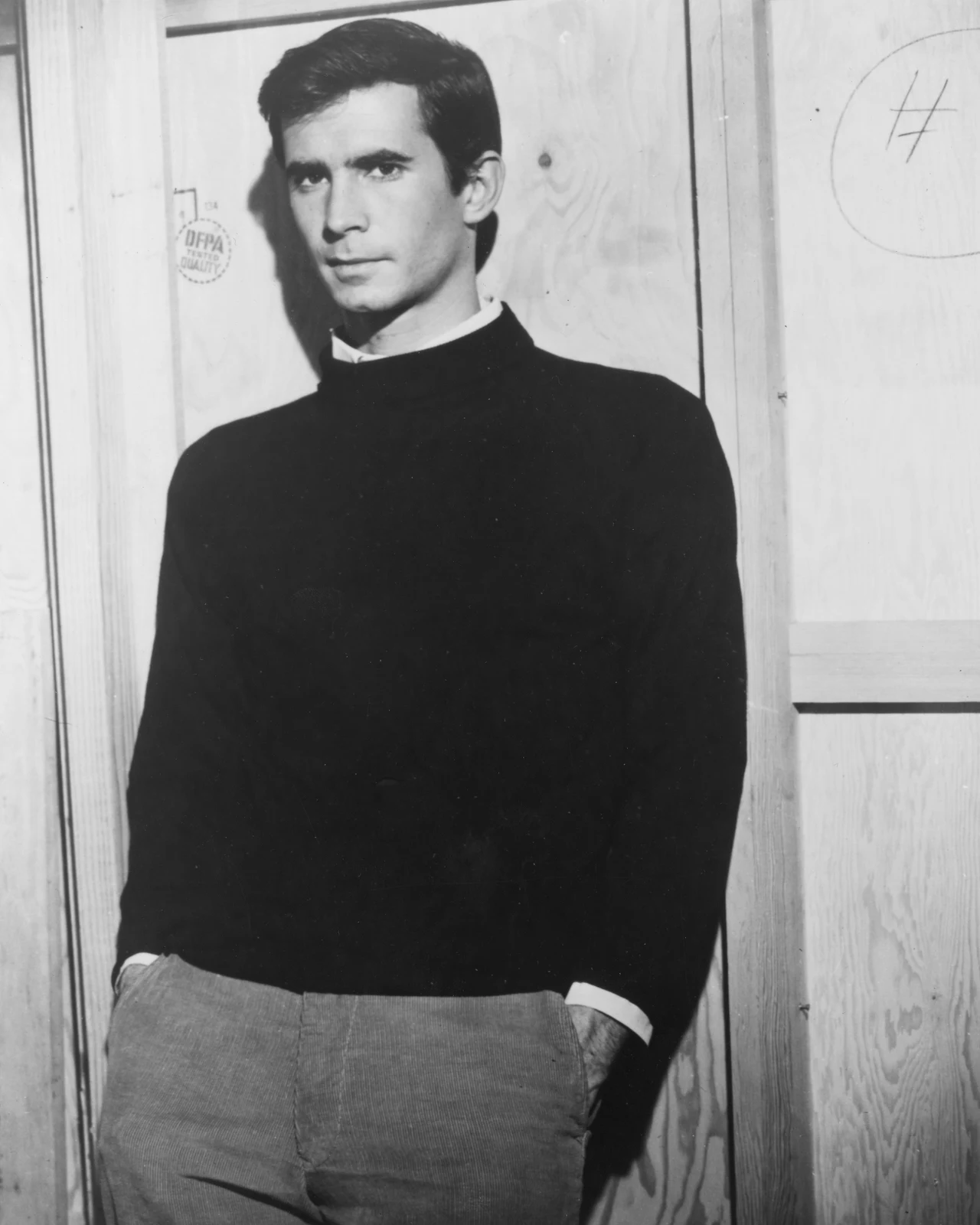 Anthony Perkins w filmie "Psychoza"