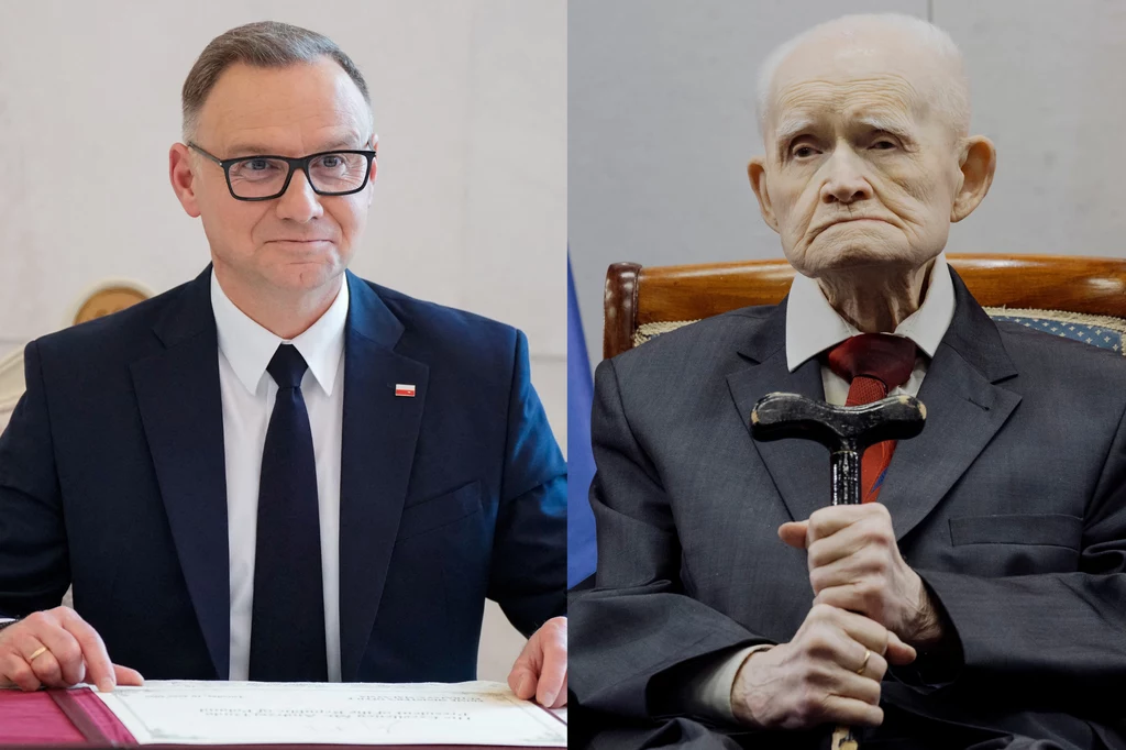 Prezydent Andrzej Duda i profesor Adam Strzembosz Prezydent Andrzej Duda i profesor Adam Strzembosz