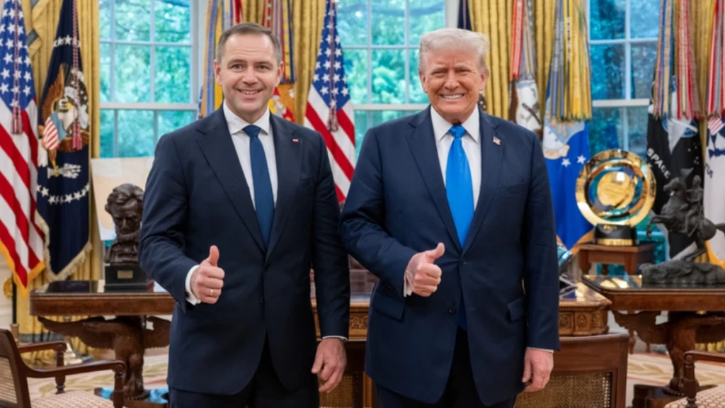 Karol Nawrocki rozmawiał z Donaldem Trumpem Karol Nawrocki rozmawiał z Donaldem Trumpem