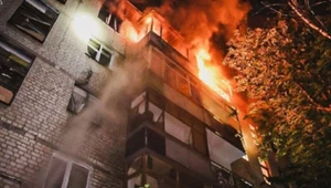 Rosjanie uderzyli w Charków. Seria eksplozji i pożarów. Są ofiary