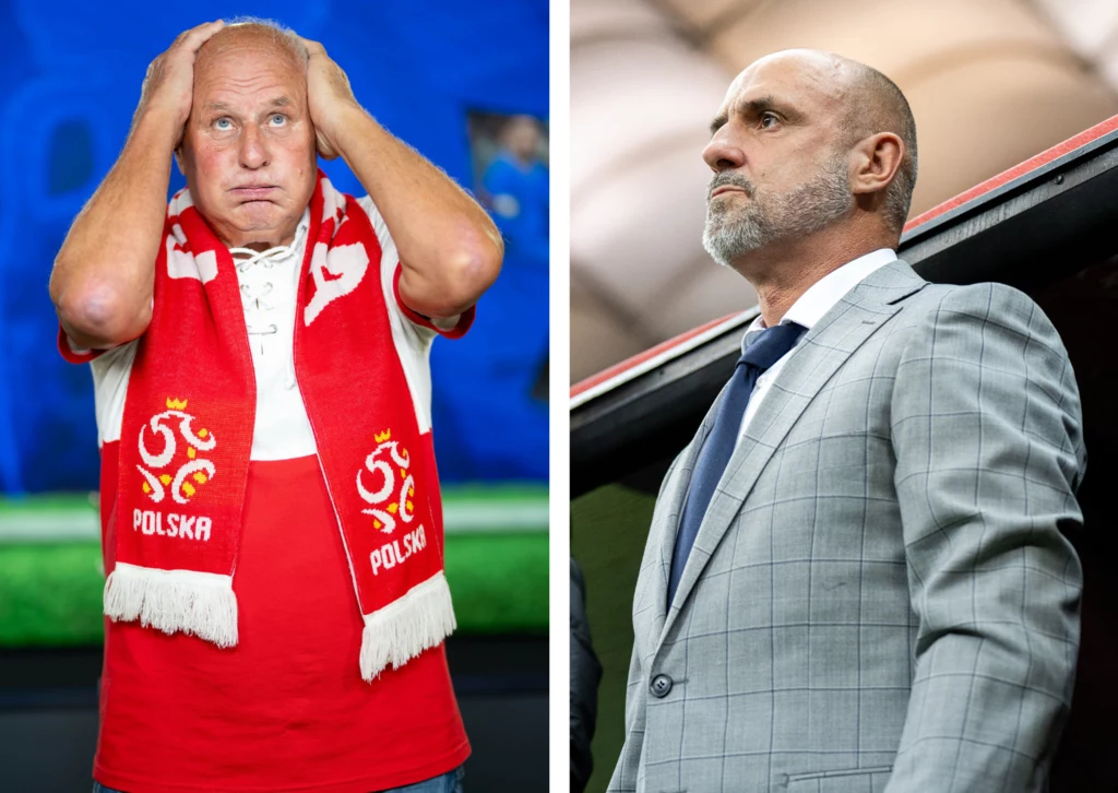 Jan Tomaszewski i Michał Probierz Jan Tomaszewski i Michał Probierz