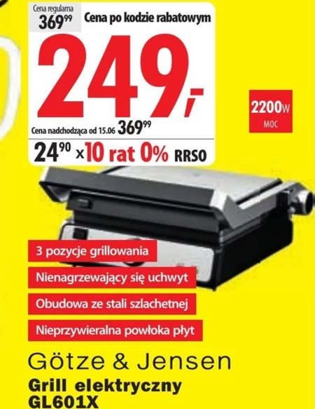 Grill elektryczny Götze & Jensen