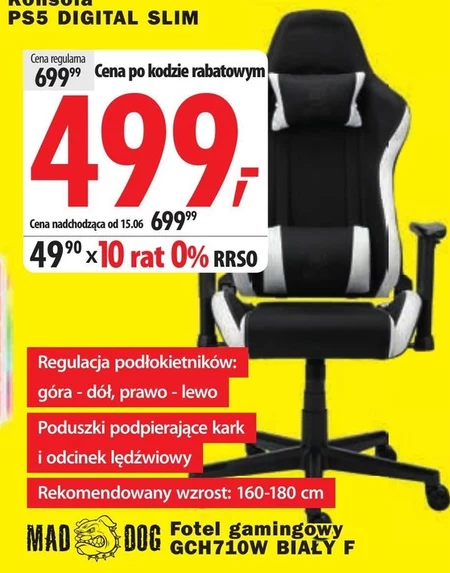 Fotel gamingowy Mad Dog