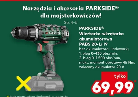 Akumulatorowa wiertarko-wkrętarka Parkside