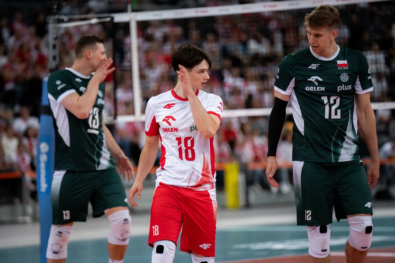 Maksymilian Granieczny (z numerem 18) w reprezentacji Polski