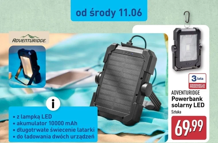 Powerbank solarny LED Powerbank solarny LED