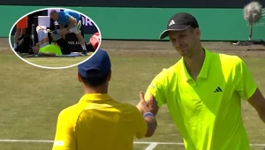 Koncert Hurkacza i kontuzja. Cierpienie Polaka, heroizm Huberta w końcówce