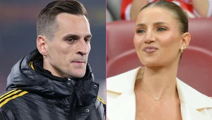 Arkadiusz Milik i Agata Sieramska