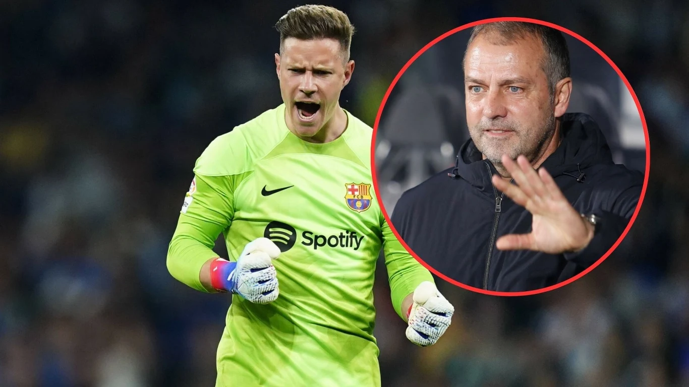 Marc-Andre ter Stegen, Hansi Flick Marc-Andre ter Stegen, Hansi Flick