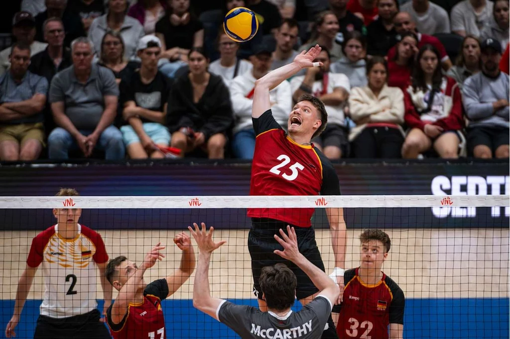 Mecz reprezentacji Niemiec i Kanady w siatkarskiej Lidze Narodów Mecz reprezentacji Niemiec i Kanady w siatkarskiej Lidze Narodów