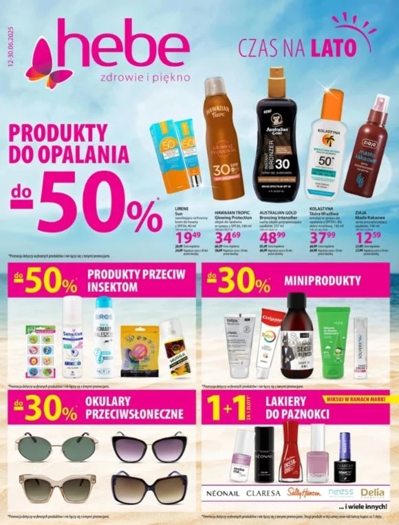 Hebe oferuje wakacyjne promocje! Hebe oferuje wakacyjne promocje!